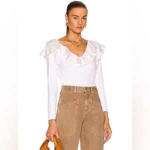 Veronica‎ Beard Strata Top in White Size XL
